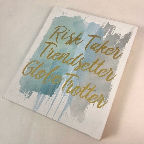 Risk Taker Trend Setter Globe Trotter Wall Decal One Size - Picture 2 of 11